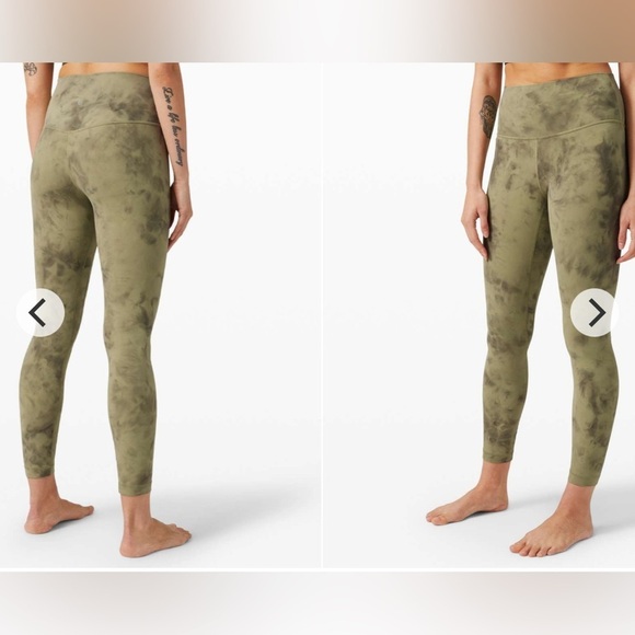[RARE] NWT Lululemon Align Pant 25" *Diamond Dye Vista Green Medium Olive Size 6 - Picture 9 of 9